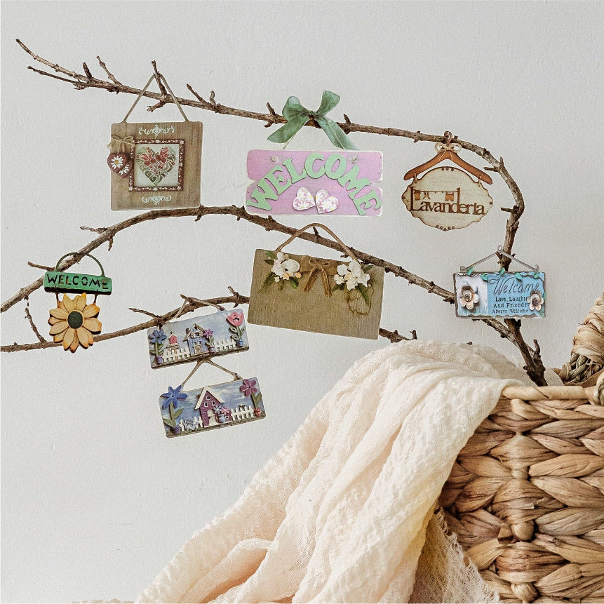 Autocollants de cartes rigides découpés sous forme de série de magasin général de la vie rurale — 15 pièces