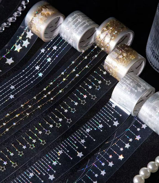 Série de rideaux étoilés : ruban PET Shell-Glow — 2M