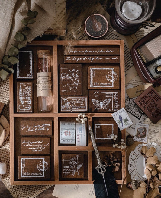 Time Rewind Series Wooden Stamps