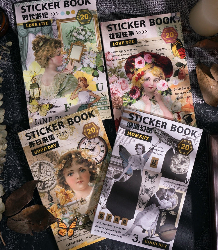 Time Sonata Series Washi Sticker Book — 20 Sheets