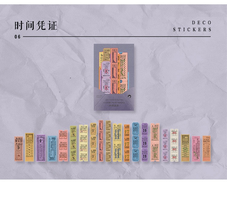 Excerpts from Long Poems Washi Sticker Pack — 40PCS