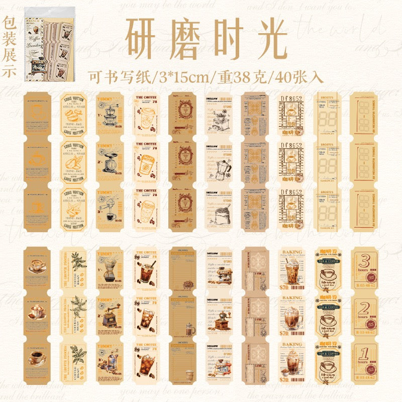 Manchester Memories Series: Receipt Sticker Pack — 40PCS