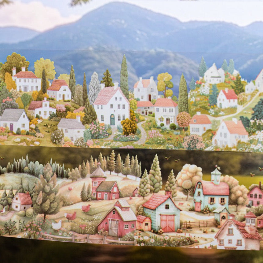 Ruban PET décoratif série Tiny Village — 2M