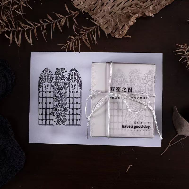 Timbres de la série Fenêtre baroque