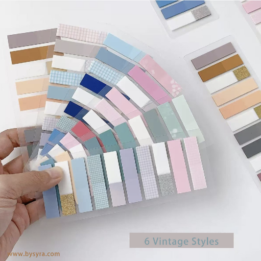 Vintage PET Refillable Index Tabs