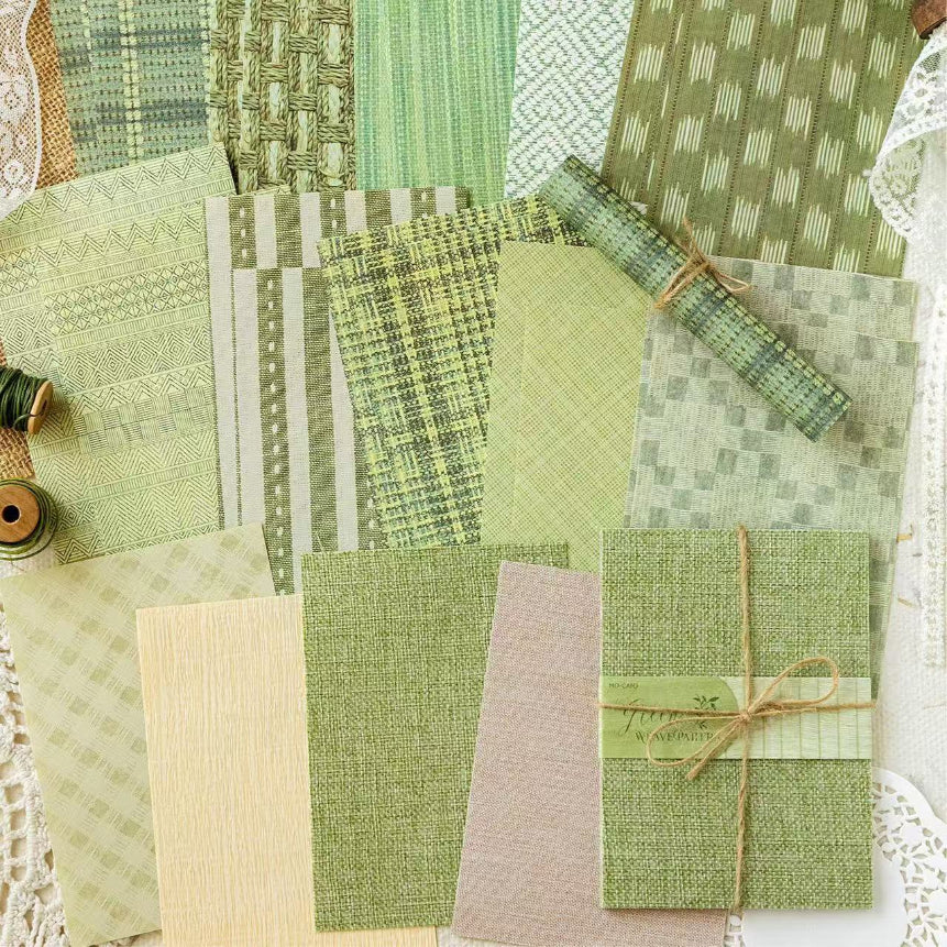 Woven Vines Series Material Paper — 24 Sheets